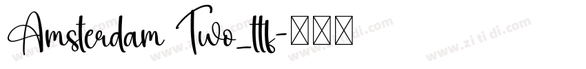 Amsterdam Two_ttf字体转换